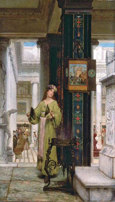 In the Temple, 1871 by Lawrence Alma Tadema